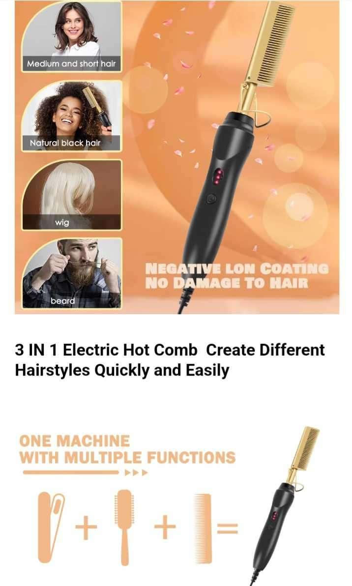 Hot Comb Hair Straightener - Image 4
