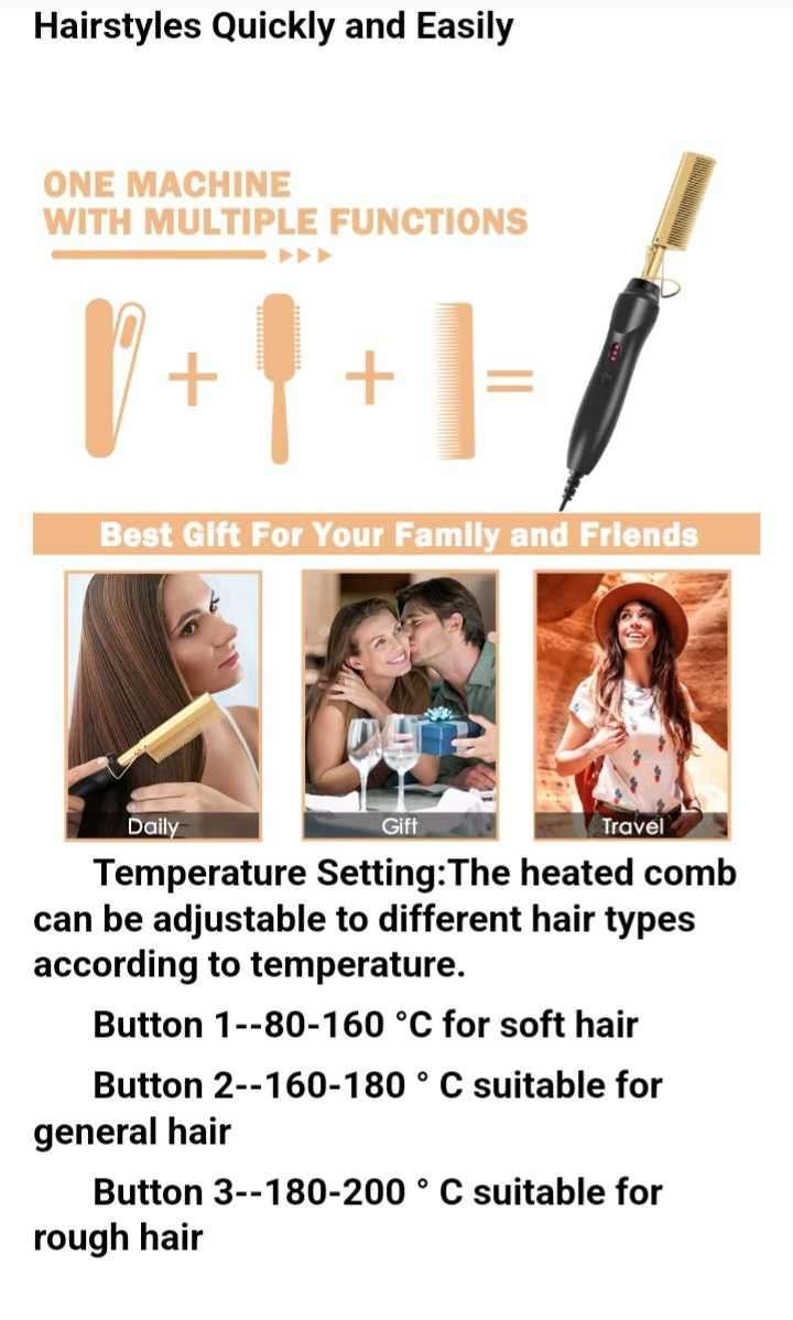 Hot Comb Hair Straightener - Image 5