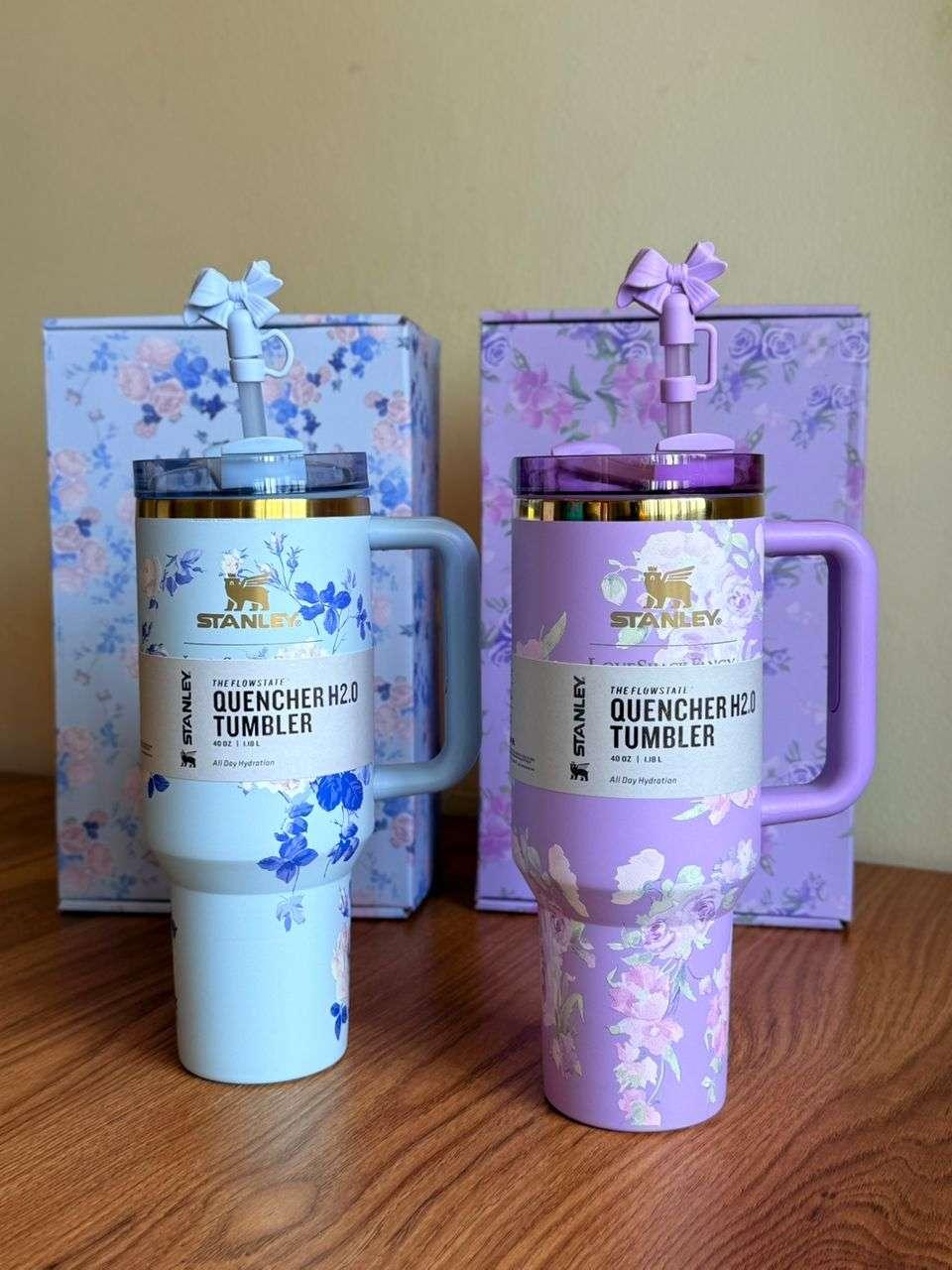 Original Stanley Hot and Cold Vacuum Cup - Floral - Image 1