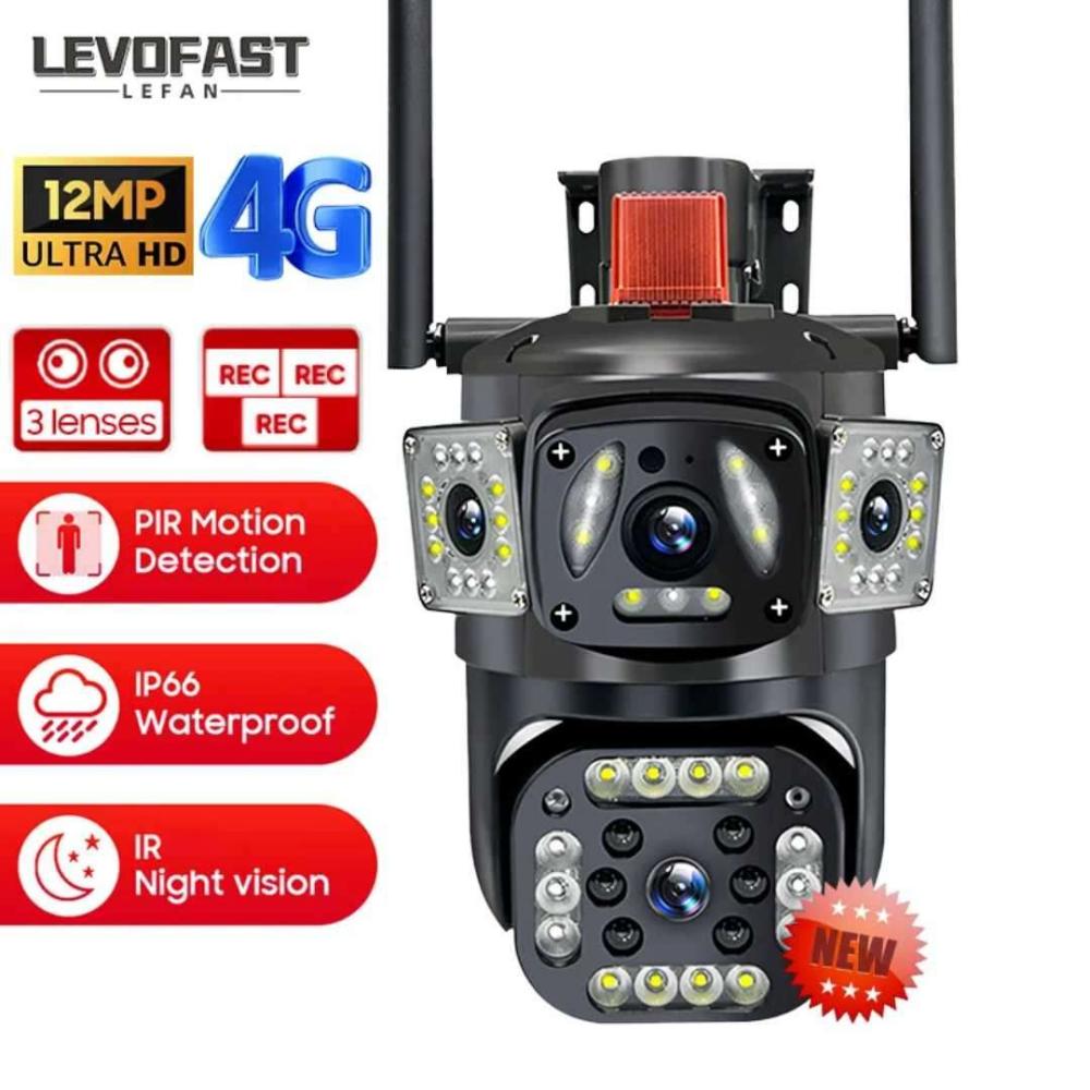 Dual Lens 4G Surveillance Camera - 3 Screens PTZ CCTV Camera - Image 6
