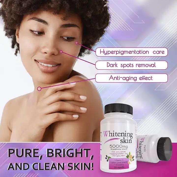 Whitening Skin 5000mg Glutathione Blend Supplement 120 Capsules - Image 3
