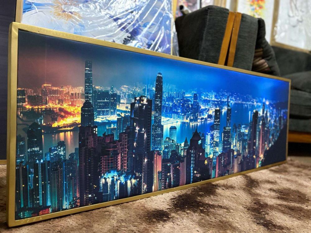 City Art Framed Canvas - 150cm x 50cm - Image 2