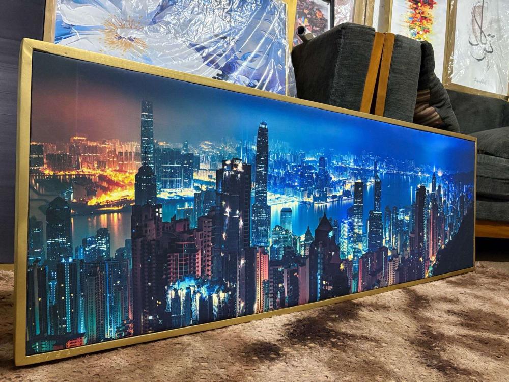 City Art Framed Canvas - 150cm x 50cm - Image 3
