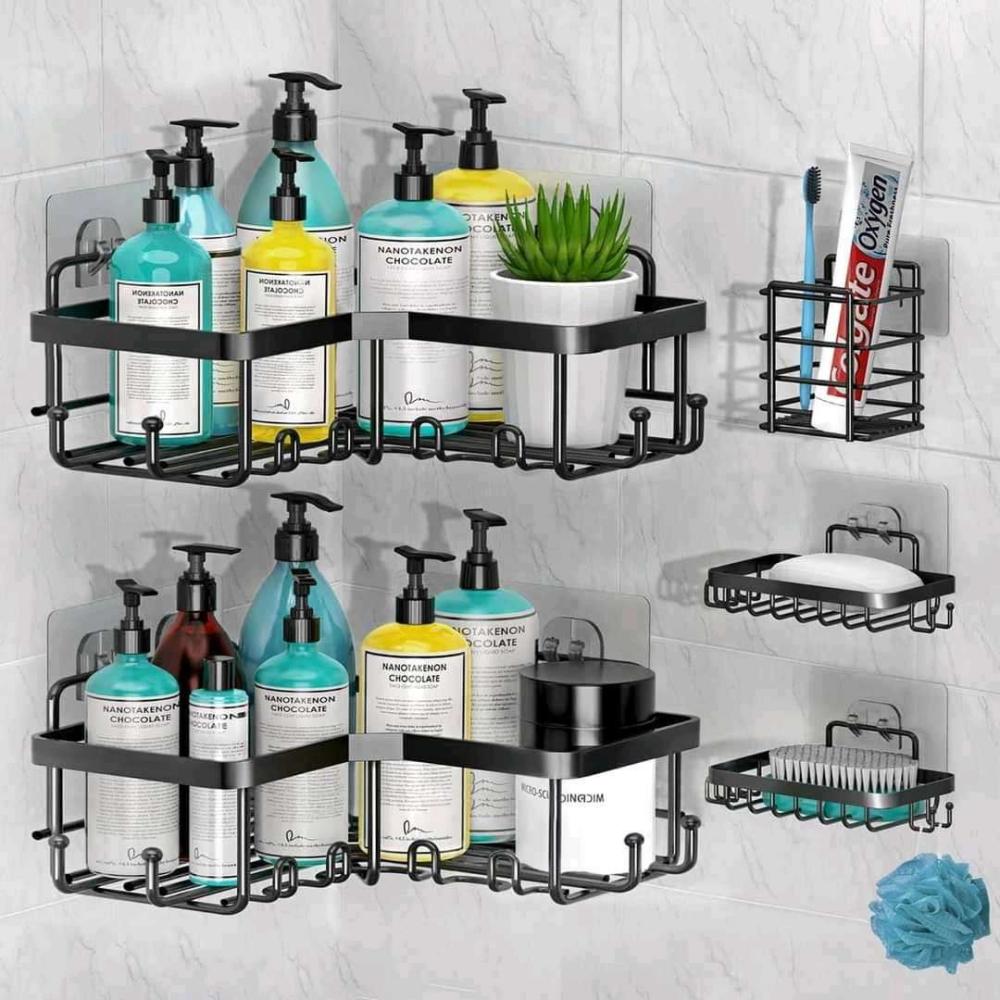 5pc Bathroom Shower Caddy Set - Image 3