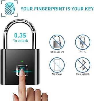 Keyless (Fingerprint) Smart Padlock IP65 - Image 4