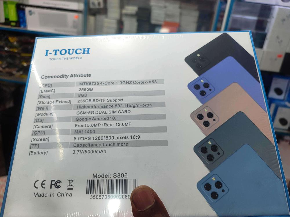 I-Touch S806 Tablet - SIM card, 8GB RAM, 256GB Storage - Image 2