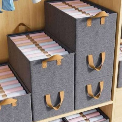 Foldable Wardrobe Organizer Boxes (1pc)