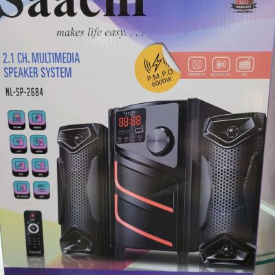 2.1 Channel Saachi Multimedia Speaker System - Bluetooth, USB, FM Radio