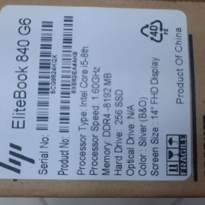HP Elitebook 840 G6 - Core i5, 8GB RAM, 256GB SSD