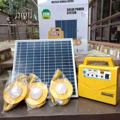 20w Solar Power System With Radio