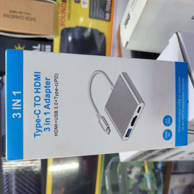 Type-C to USB 3.0 to HDMI to PD Adapter