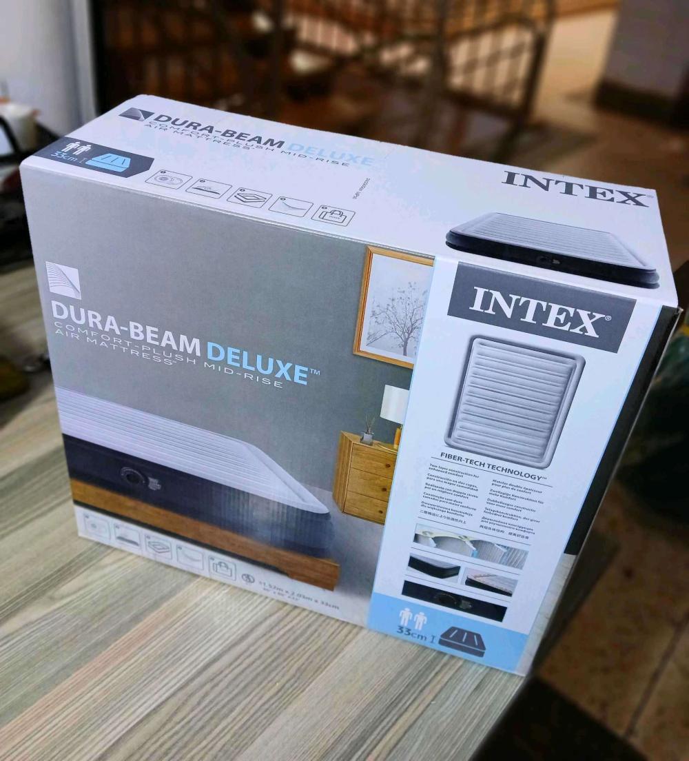 Intex 5x6 High Density Dura-Beam Deluxe Comfort-Plush Air Pressure Mattress - Image 2